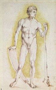 Giovane uomo nudo